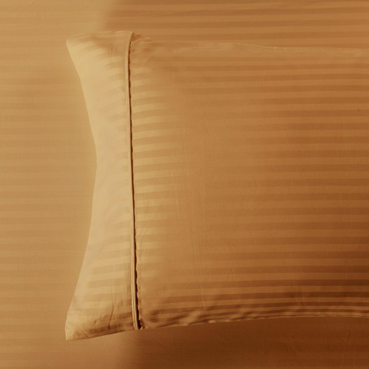 Damask Stripe 600 Thread Count Pillowcases (Pair)