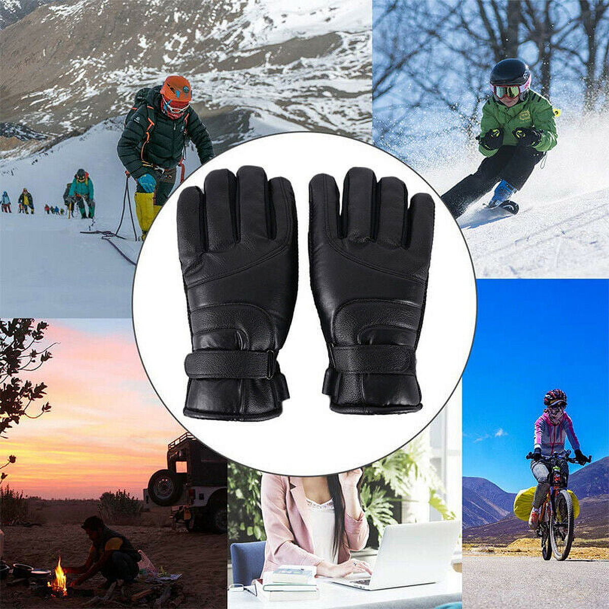 USB 3 Mode Heated Waterproof Touchscreen Gloves H996