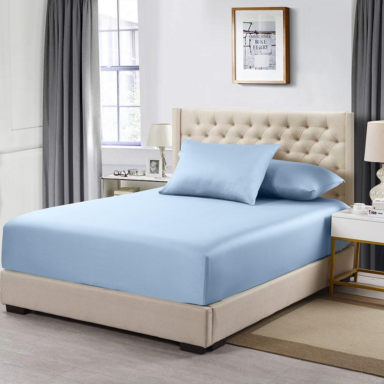 Low Profile (6-10 Inches) Cotton Fitted Sheet Only - USA 608 Thread Count