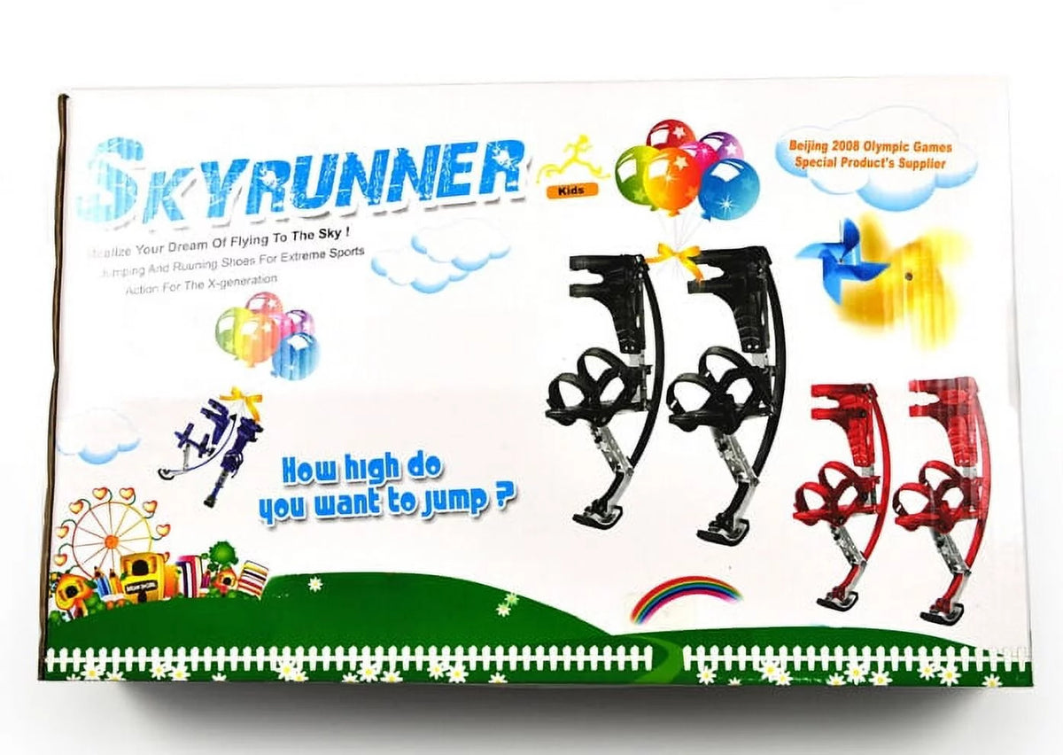 Black Kangaroo Shoes Jumping Stilts U62805