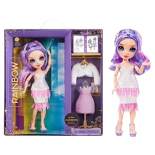 Purple 11” Fashion Doll and Playset with 2 Complete Doll Outfits and Fashion Play Accessories P1952