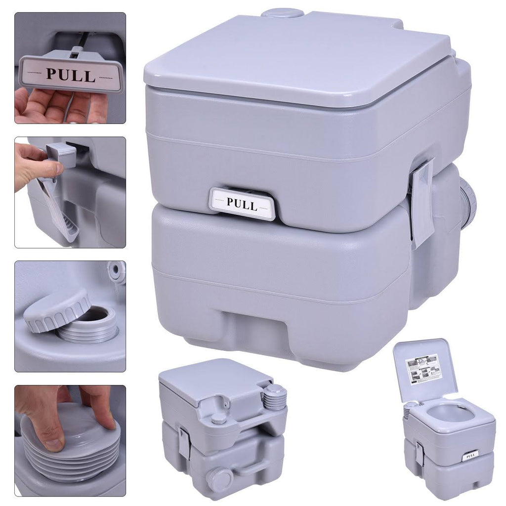5 Gallon 20L Portable Flush Toilet Y372