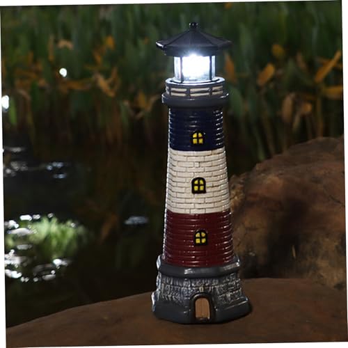 Waterproof Resin Solar Light with 360° Rotating LED Light O512042