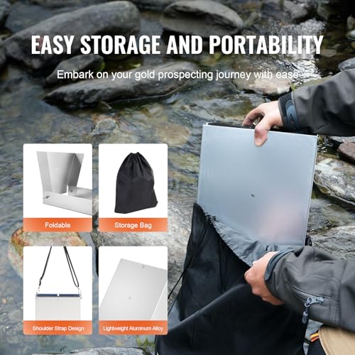 23 PCS Folding Aluminum Alloy Gold Prospecting Kit I538