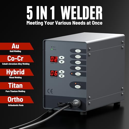 Automatic Jewelry Welder CNC Spot Welder Machine 110V 100W Pulse Argon Arc Permanent Jewelry Welding Kit 50A-600A P39180