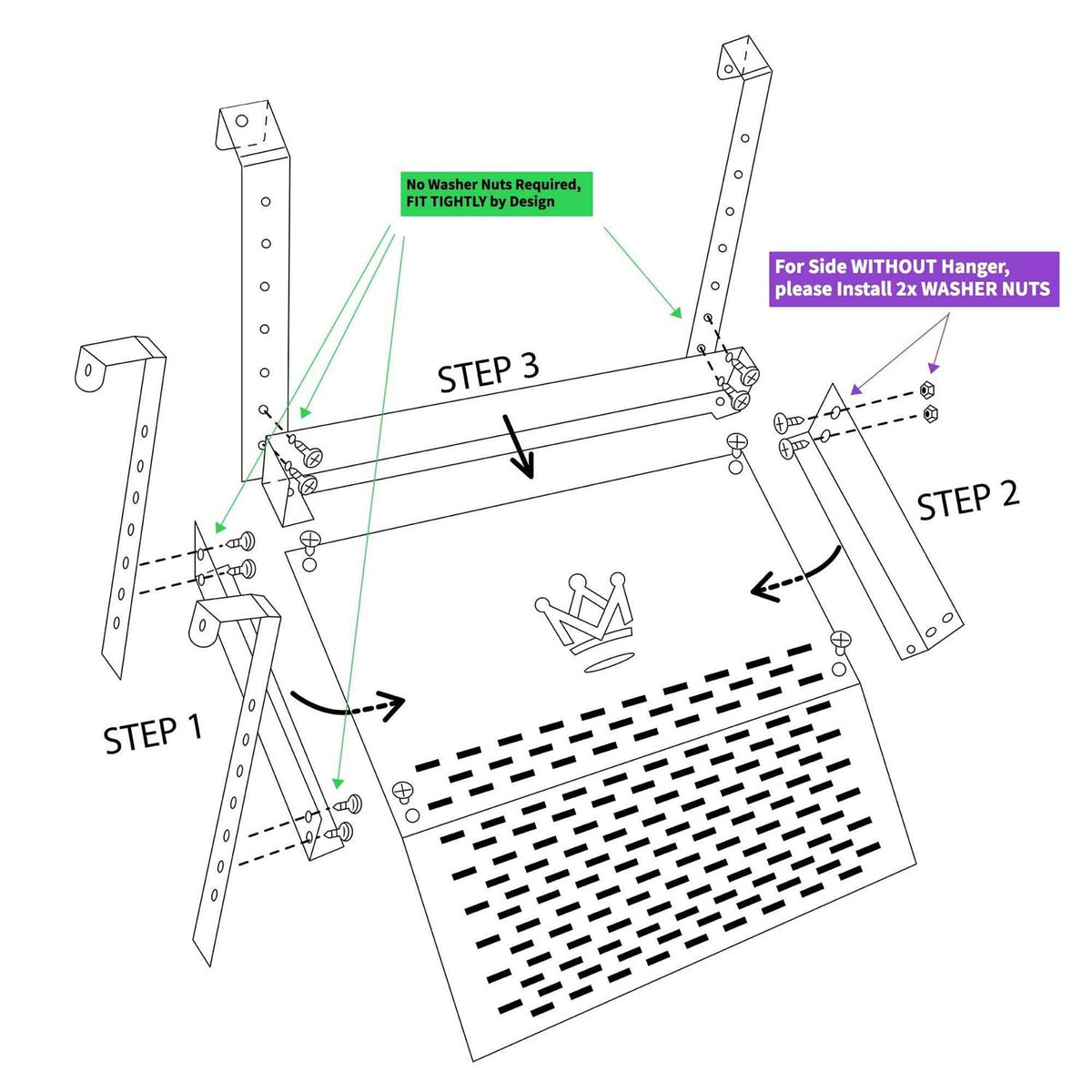 Extra Large Wide Hanging Turtle Basking Platform 17x16 Aquatic Reptile Ramp Dock with Foot Grips L803