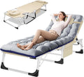 Heavy Duty Tanning Chair with Face & Arm Holes Adjustable 5-Position Folding Chaise Lounge Chair K980901