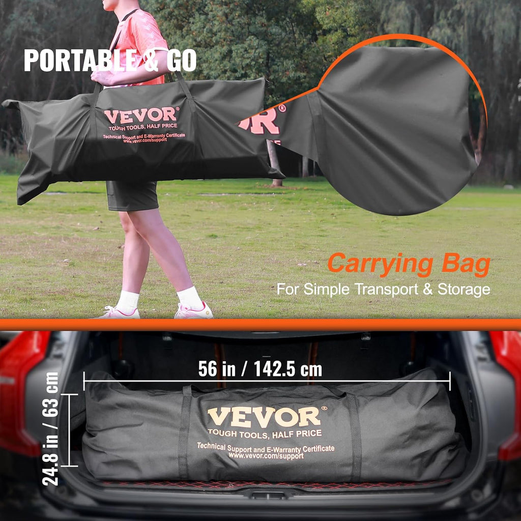 12x6 ft Portable Soccer Goal with Carry Bag V95367
