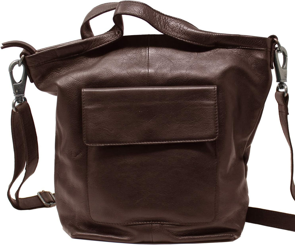 Brown Leather Tote Bag B298346
