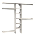 Bleached Walnut Narrow Wood Closet System Kit Y312497