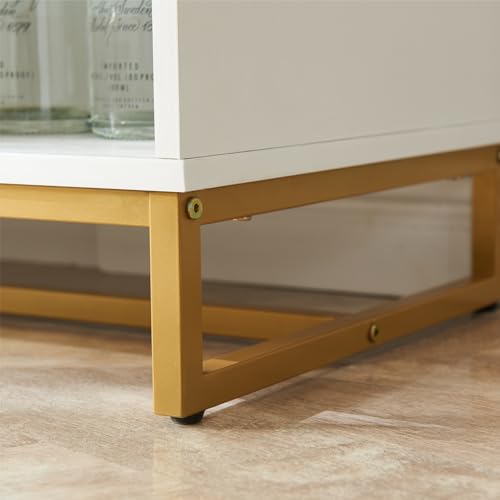 White Wine Bar Cabinet with Wine Rack J201