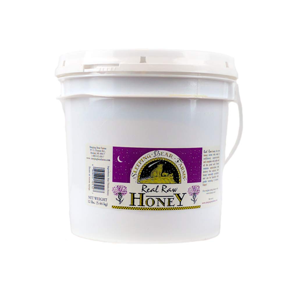 Raw Honey 1 Gallon Jug - 12 Lbs. Unfiltered Unpasteurized Unblended Bulk Honey H545