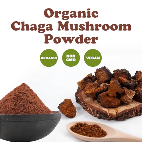 Organic Chaga Mushroom Powder, 1 Pound M610