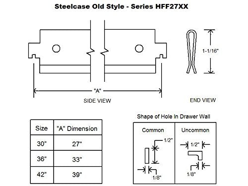 4-Pack Lateral File Bar for 36" Lateral File Cabinet C220