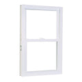 23.75 in. x 35.25 in. Double Hung Obscure Vinyl Window White H156