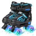 Adjustable Toddler Kids Roller Skates with Light Up Wheels U974