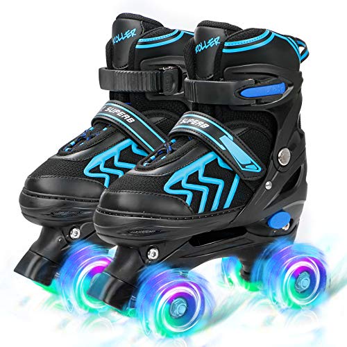Adjustable Toddler Kids Roller Skates with Light Up Wheels U974