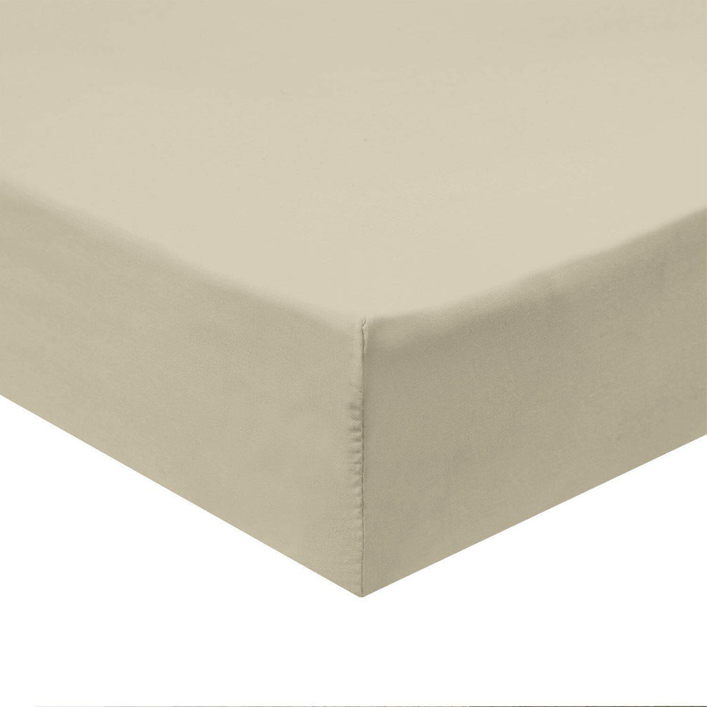 Twin XL Fitted Sheet Only - Cotton 340 Thread Count - 16” Deep Pocket