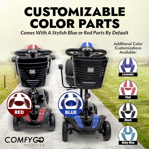 350 lbs Capacity Lithium Battery Powered Foldable Electric Mobility Scooter D607827