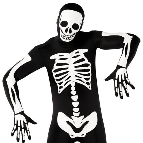 Skeleton Costume Glow in Dark N32658