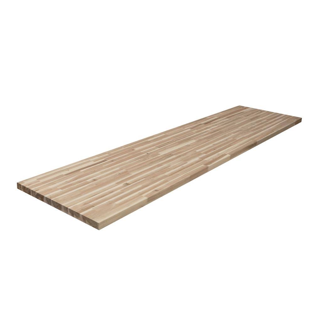 8.16-ft Acacia Straight Butcher Block Kitchen Countertop K124483