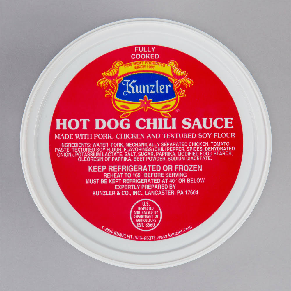 3 lb. Hot Dog Chili Sauce - 4/Case L565