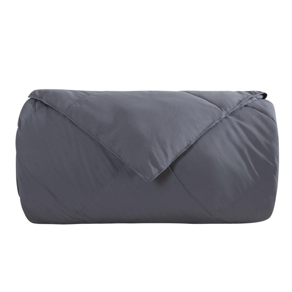 Gray Down Alternative Comforter All Season Medium Fill Weight Micro