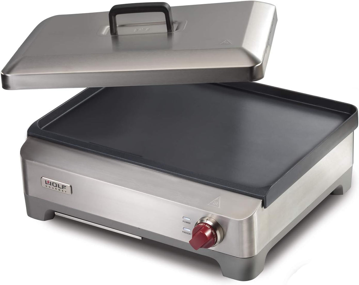 Nonstick Electric Griddle with Stainless Steel Q31713