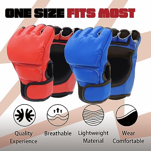2 Pairs Leather Boxing Gloves O2449