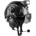 5 in 1 Vented Hard Hat Safety Helmet with Visor Bluetooth Ear Muffs and Headlamp C41716