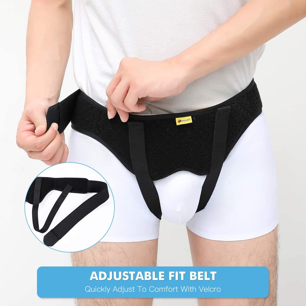 Hernia Belt Truss with 2 Removable Compression Pads J326