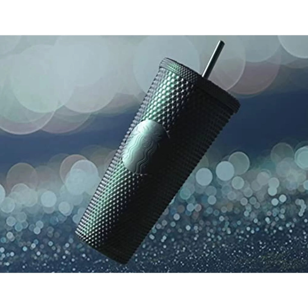 Dark Green Jelly Studded Tumbler 24Oz E189