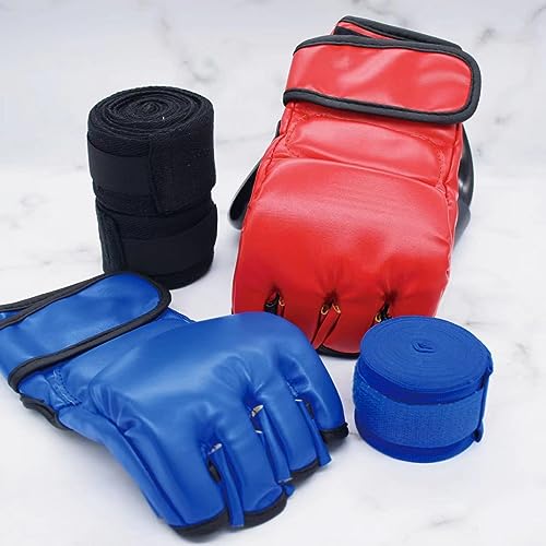 2 Pairs Leather Boxing Gloves O2449
