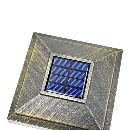 8 Pack White Outdoor Solar LED Post Cap Light U24302