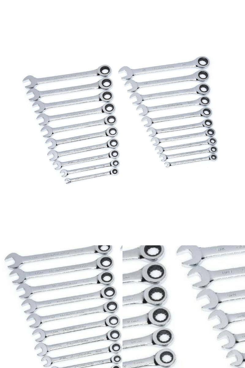 20-Piece Ratcheting Wrench Set SAE and Metric L10059