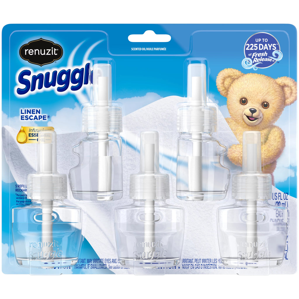 Linen Escape Scented Oil Plug In Refills Air Fresheners, 5 Count T2828