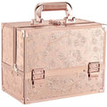 Black 11.8 Inch Makeup Organizer Case with Mirror N239786
