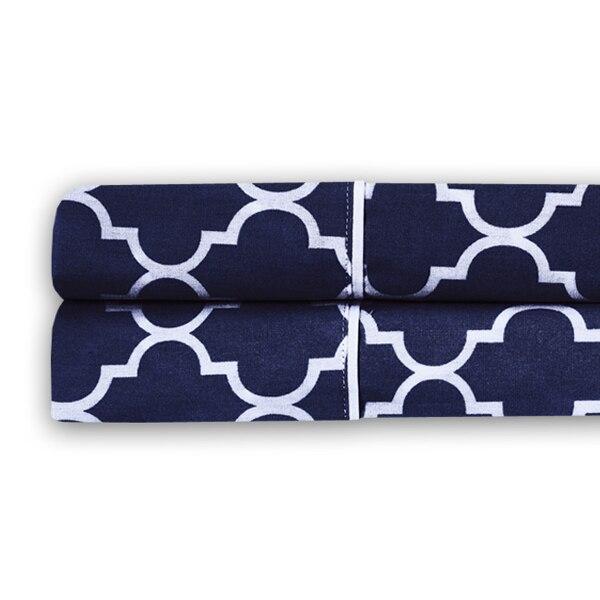 Quatrefoil Percale Pillowcase Set (Pair) – Meridian