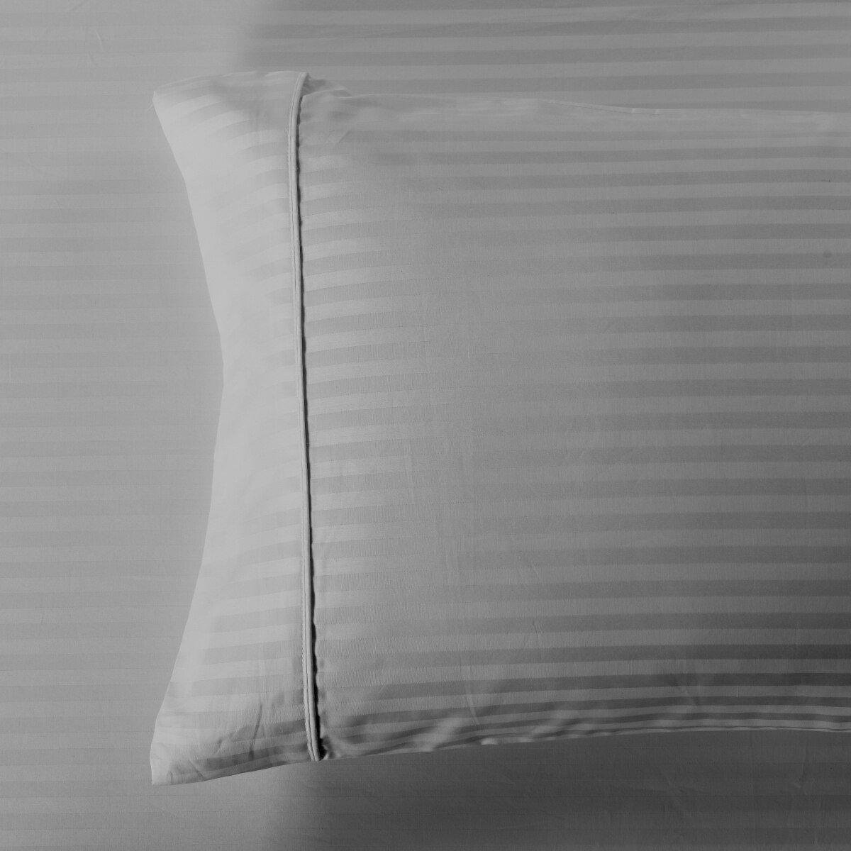 Damask Stripe 600 Thread Count Pillowcases (Pair)