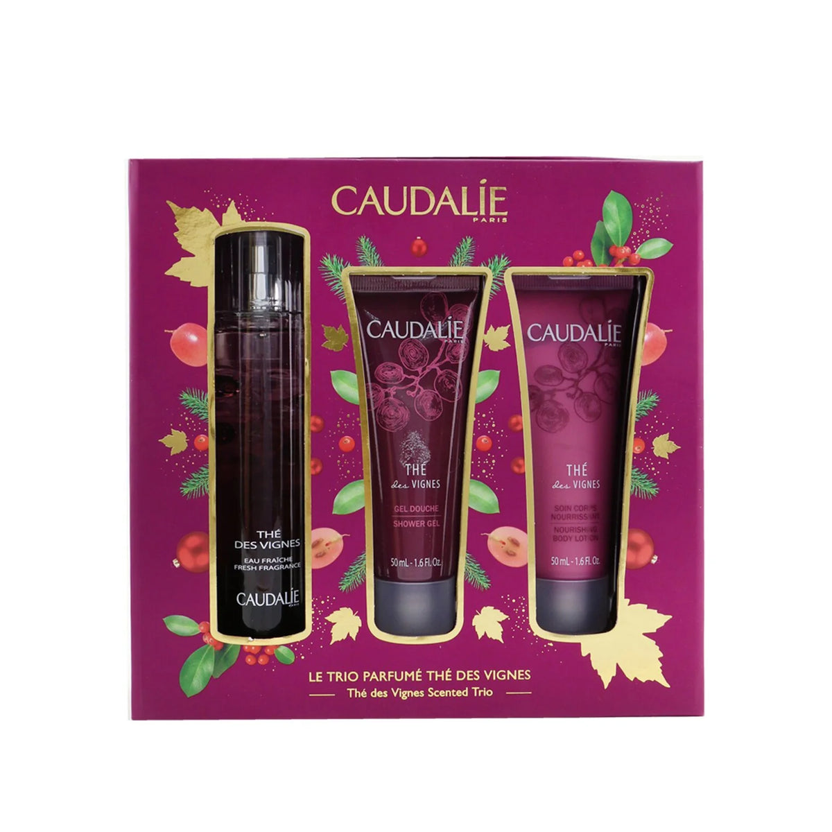 Fresh Fragrance Spray 50ml + Shower Gel 50ml + Body Lotion 50ml 3pcs N96238