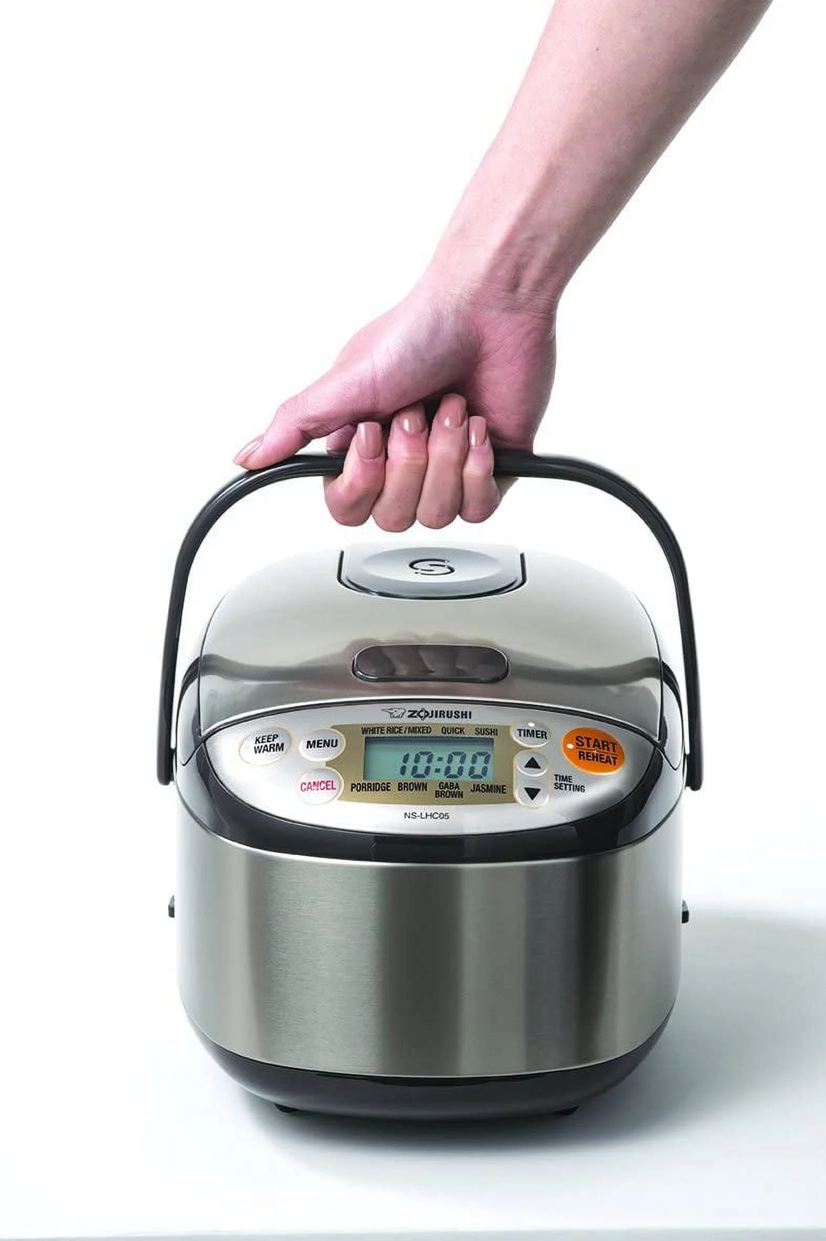 Stainless Dark Brown Rice Cooker & Warmer S74942