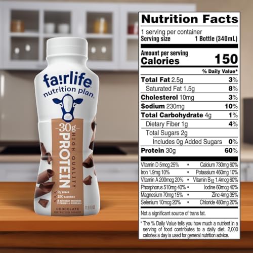High Protein Vanilla Shake, 30g Protein, 11.5 Fl Oz (6 Pack) I600360