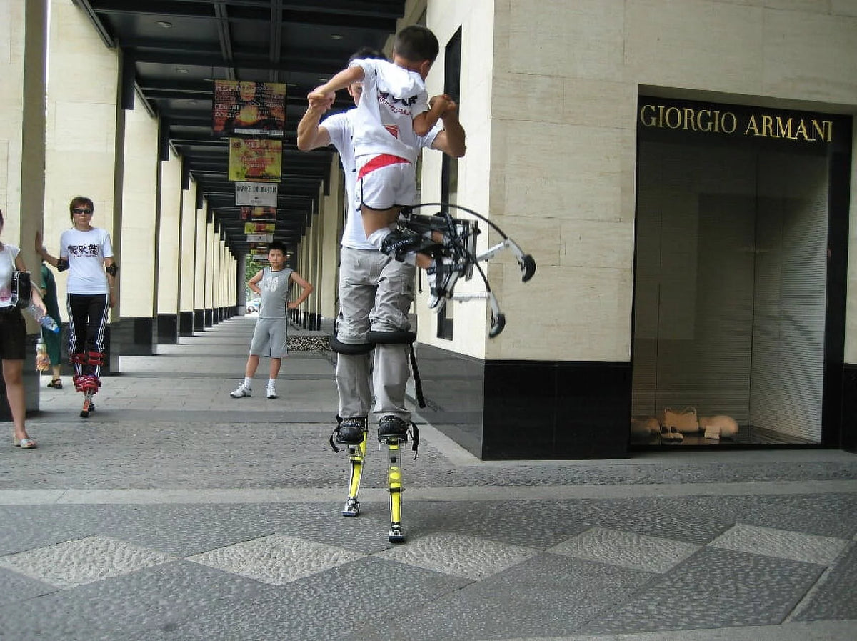 Black Kangaroo Shoes Jumping Stilts U62805