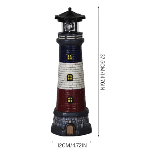 Waterproof Resin Solar Light with 360° Rotating LED Light O512042