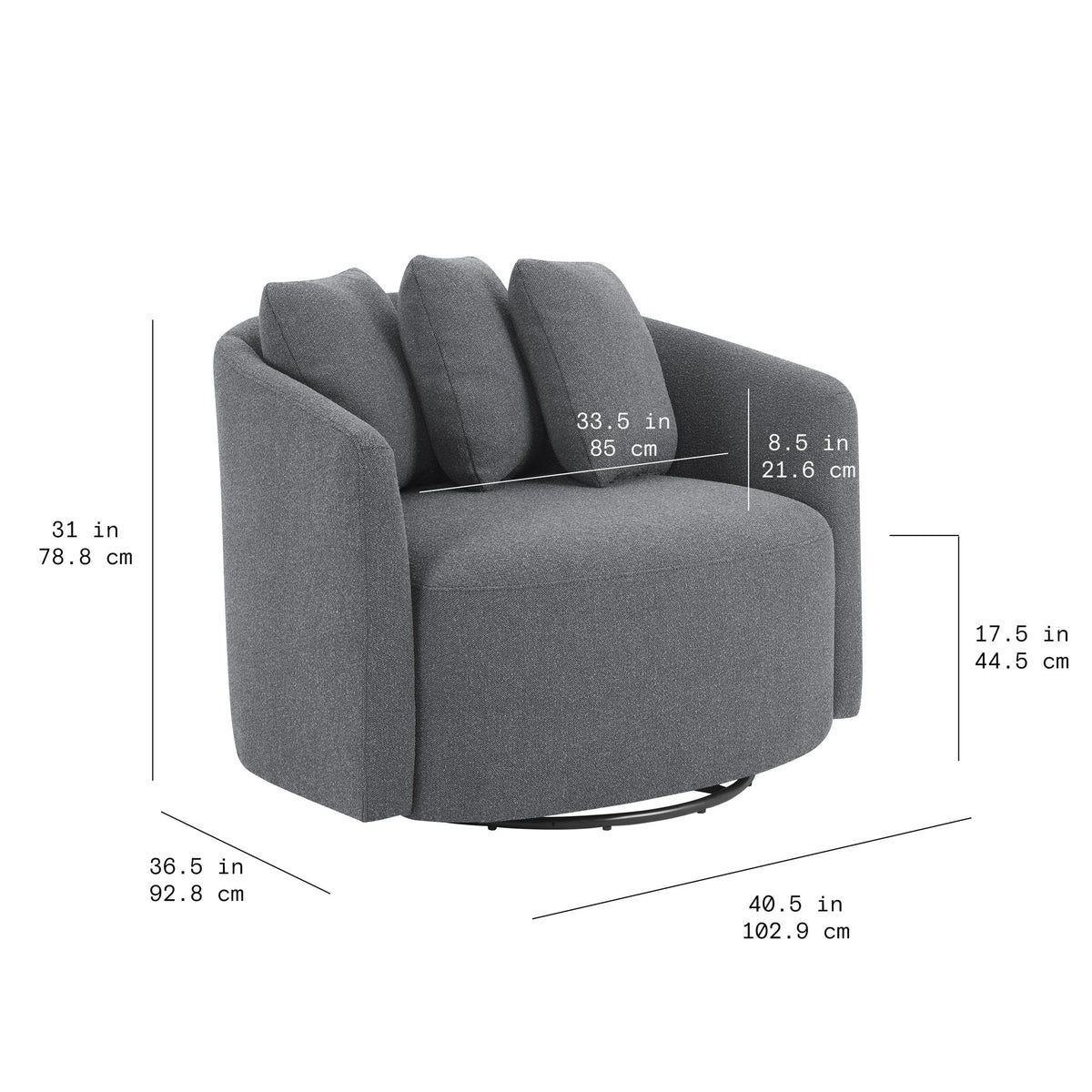 Charcoal Chair J995