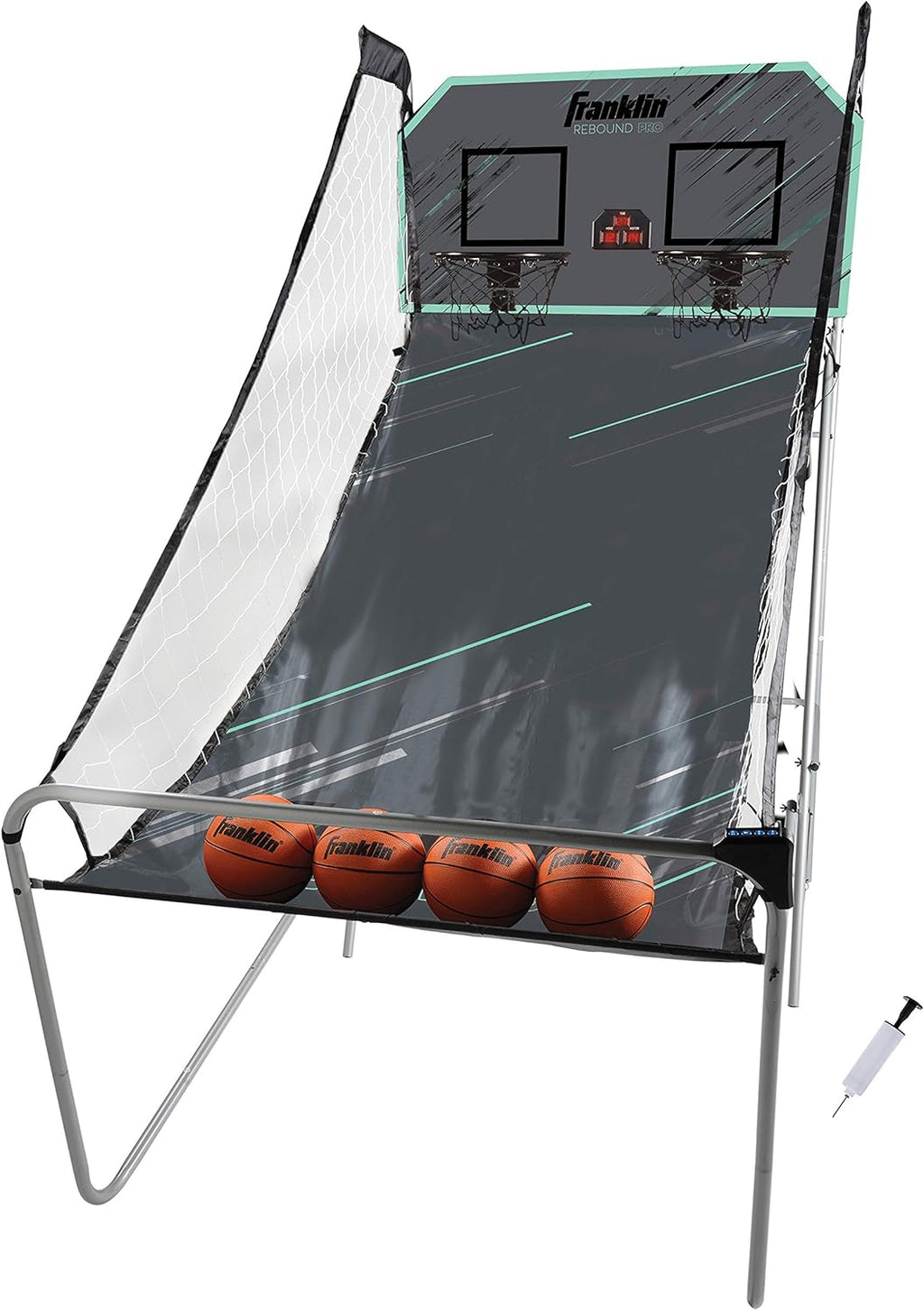 Dual Shot Indoor Mini Basketball Hoop Electronic Basketball Game with 4 Mini Basketballs E897