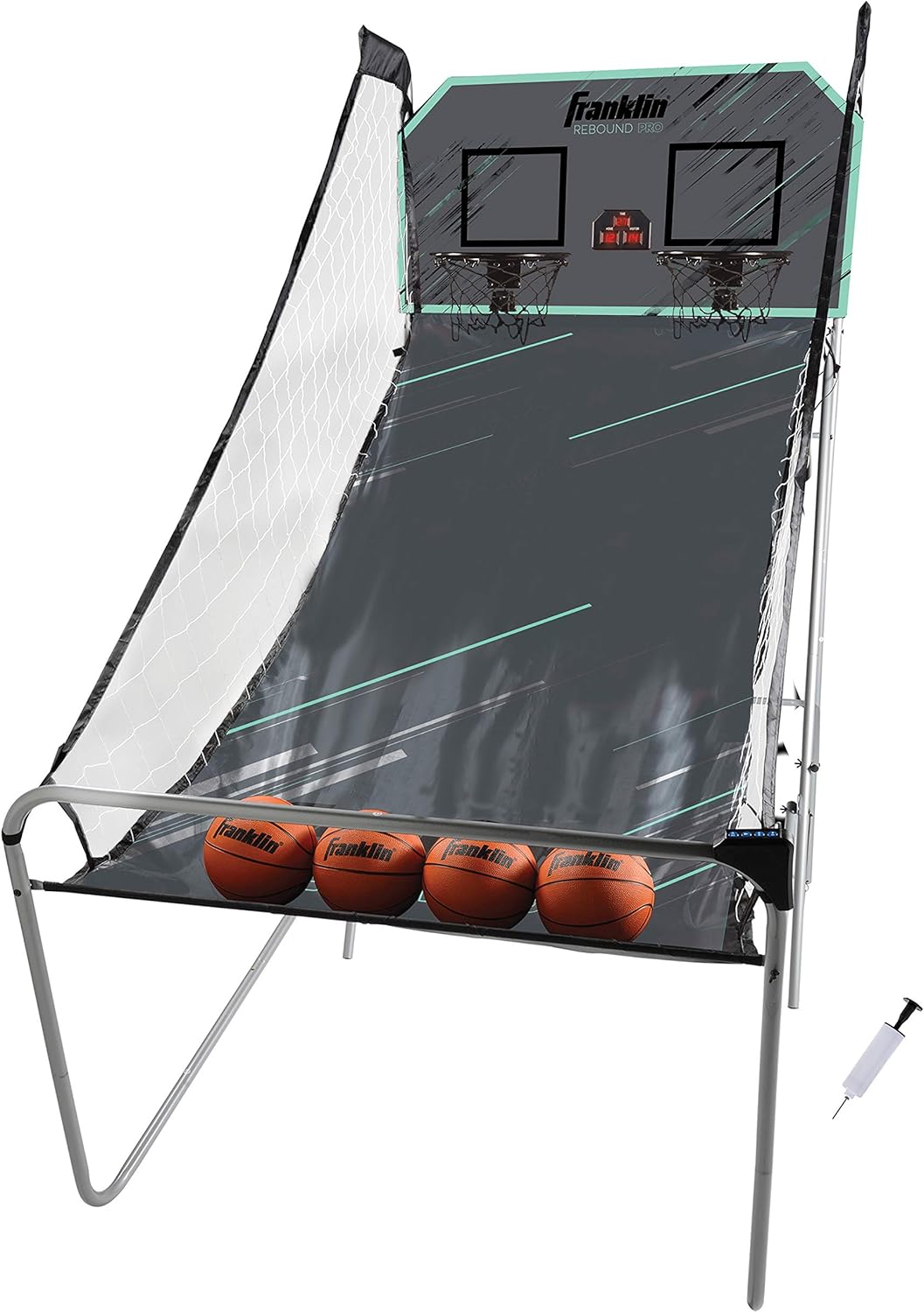 Dual Shot Indoor Mini Basketball Hoop Electronic Basketball Game with 4 Mini Basketballs E897