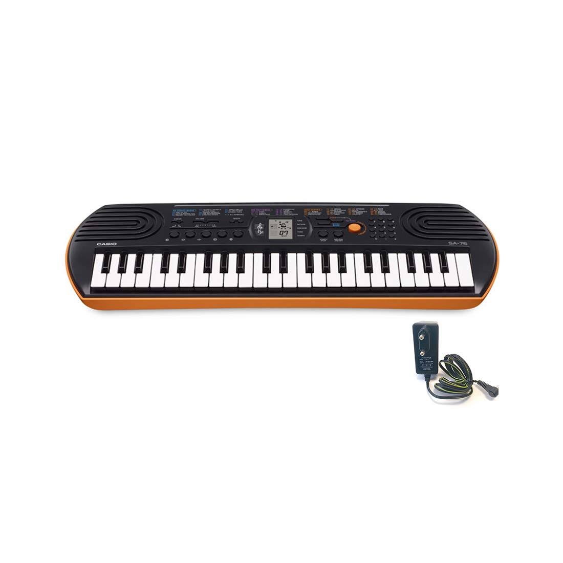 44-Key Electronic Mini Keyboard Black Orange I162