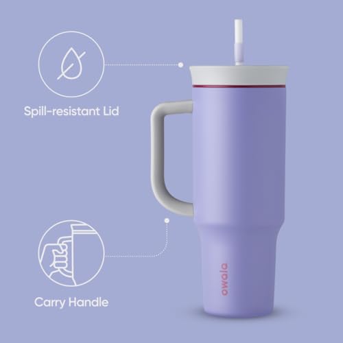 40 oz Stainless Steel Insulated Travel Tumbler with Lid and Straw L169