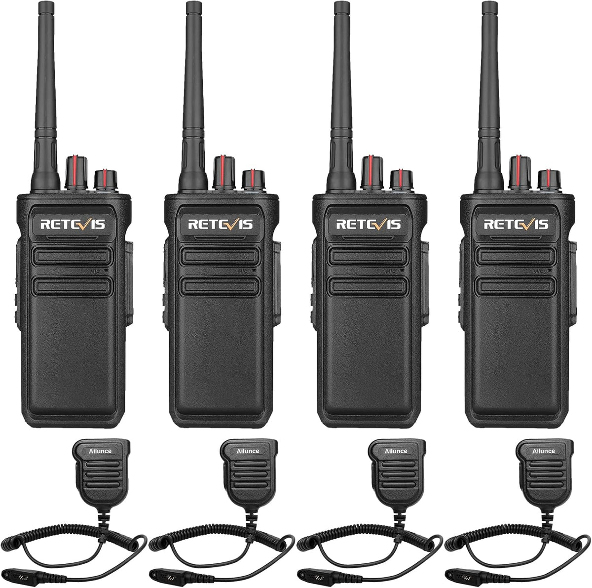 4 Pack IP67 Waterproof Two Way Radios T7848